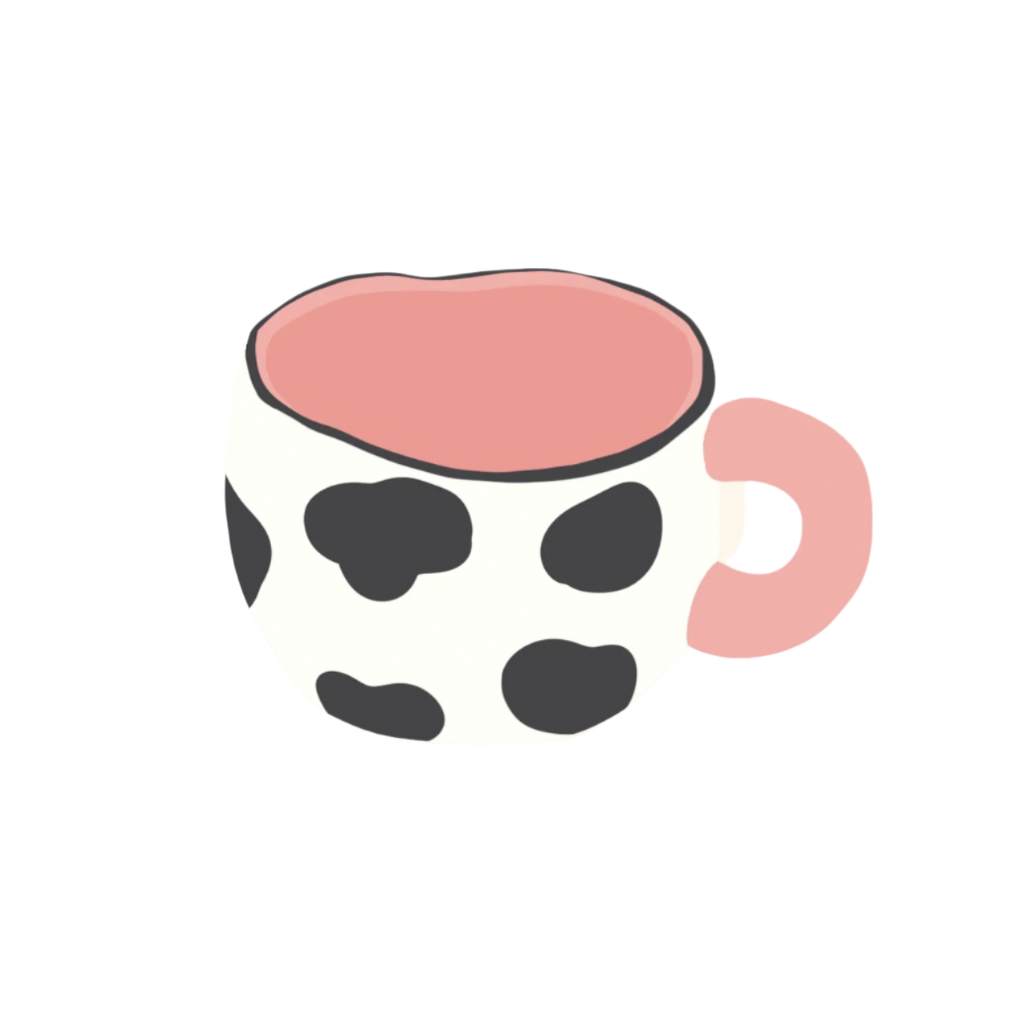 ceramic Cow mug illustration
