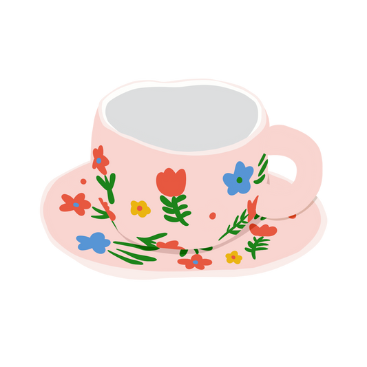 Garden Whimsy Pink Blossom Mug