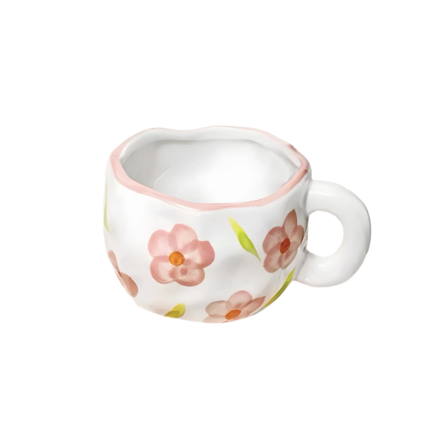 Garden Whimsy Pink Flower Mug